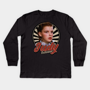 Vintage 80s Judy Garland Kids Long Sleeve T-Shirt